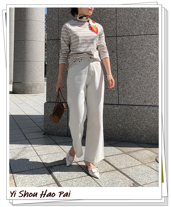 横条纹上衣搭配什么好看,横条纹的上衣搭配