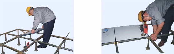 全钢陶瓷防静电地板价格,防静电地板施工全过程详情