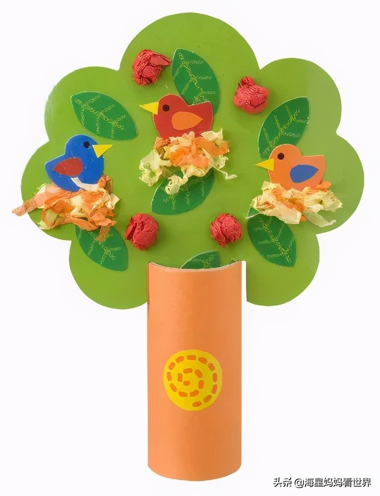 植树节种树简单又漂亮,关于植树节制作大树的图片