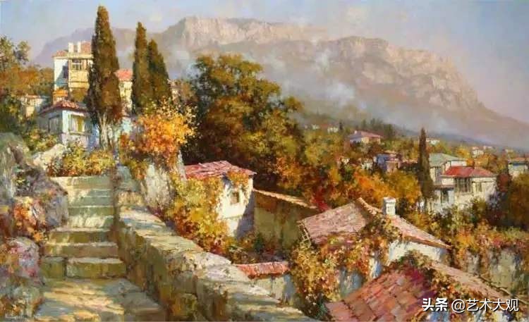 俄罗斯画家风景油画作品选集,尤里奥布霍夫人物画