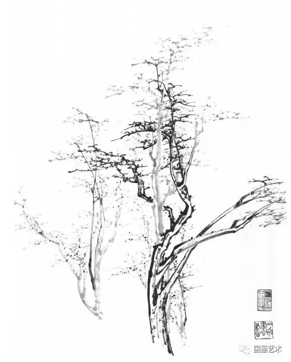 老春山水画基础技法,中国山水画技法教学王岳岗