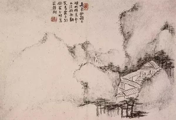 枯笔之境的书法作品,枯笔之境