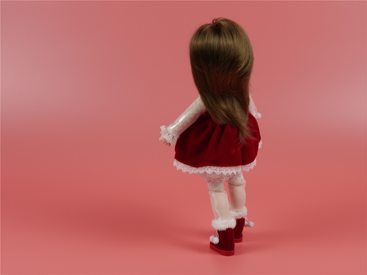 bjd圣诞娃娃,圣诞节到了买个苹果