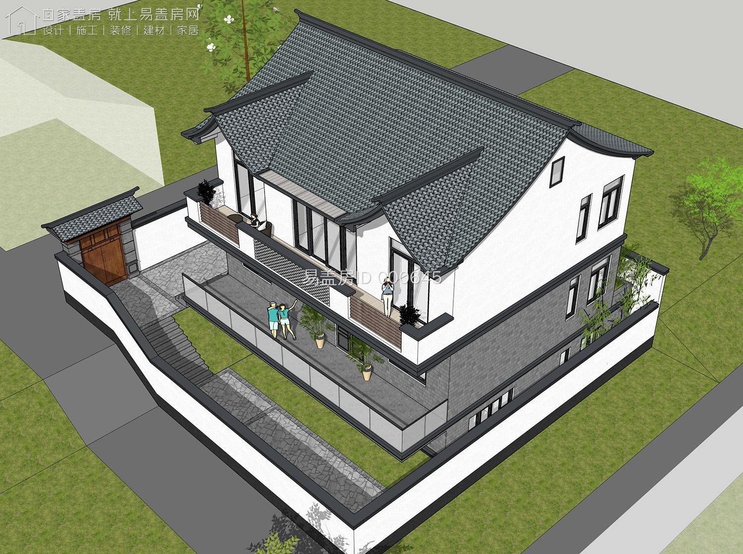 宅基地西高东低,坐西朝东宅基地设计图