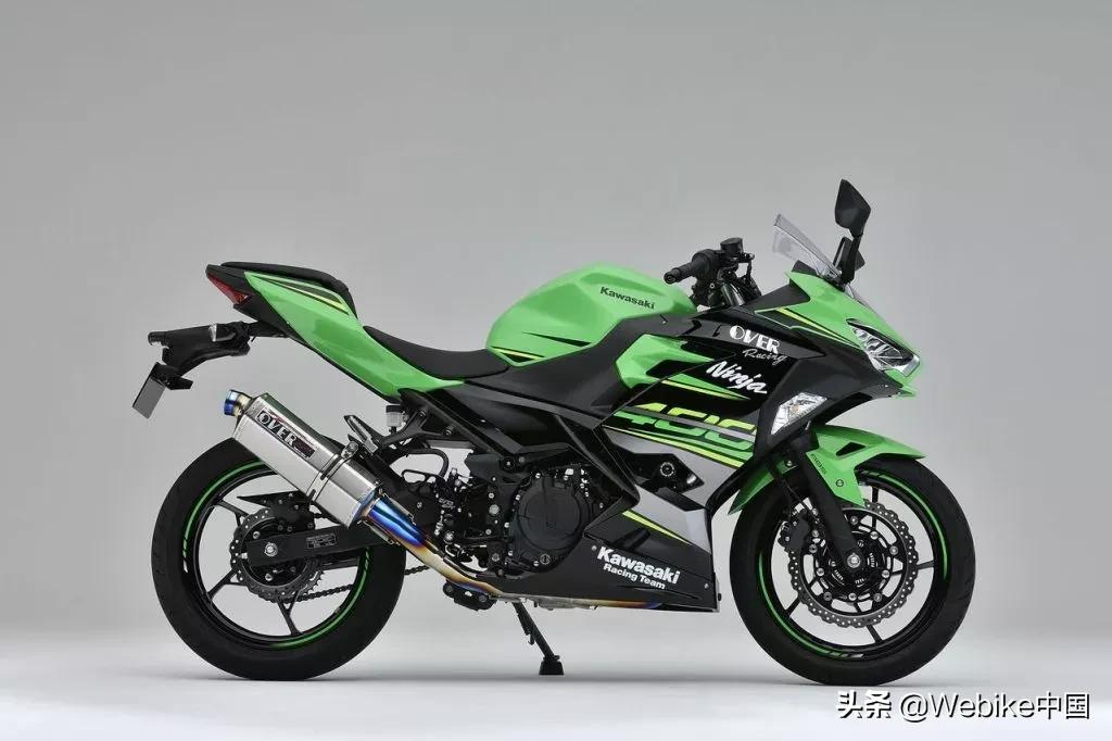川崎ninja400原装排气管多少钱,川崎z400排气管为啥做得那么细