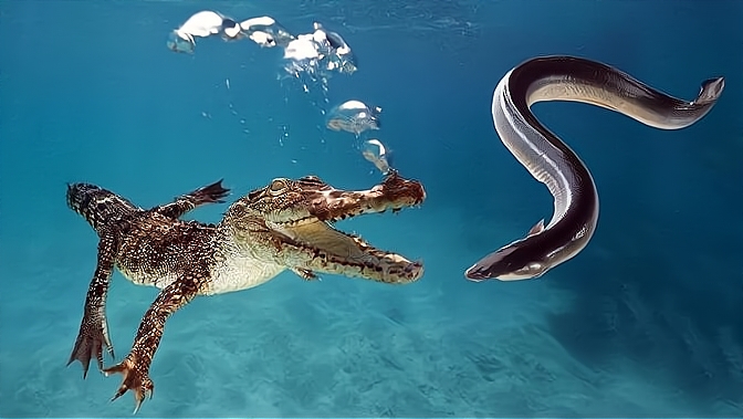 电鳗放电池为什么不会电到自己,电鳗的电是不是高压电