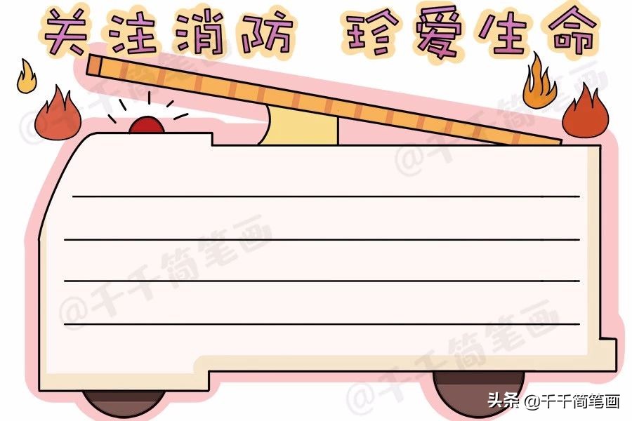 垃圾分类的手抄报模板高中生,垃圾分类和消防意识的手抄报