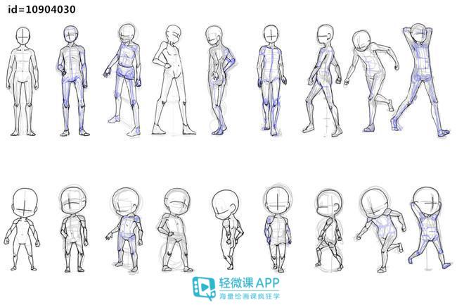 简笔画ins风q版小人男孩,q版小人的画法教程