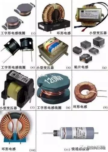 电路板电子元器件符号一览表,电子元器件图片识别符号及名称