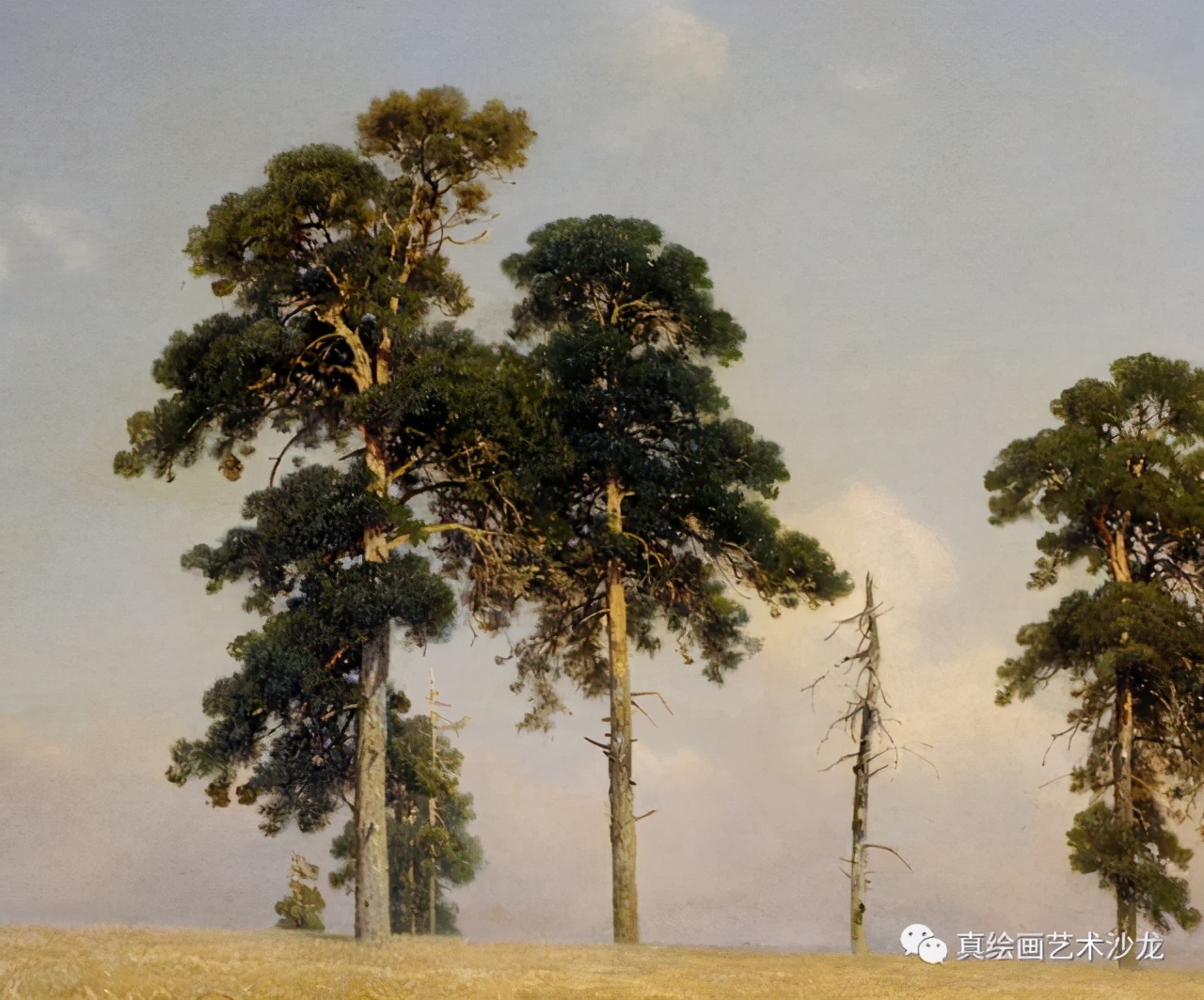 俄罗斯风景画家希施金高清大图,希施金著名风景油画介绍