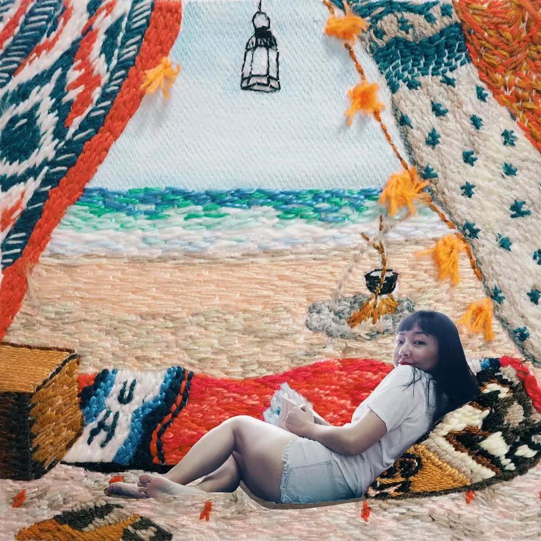 新加坡姑娘用刺绣记录下旅途风景，连Gucci都找她合作！