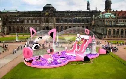 网红玩七彩滑道,广东彩虹滑道网红游乐