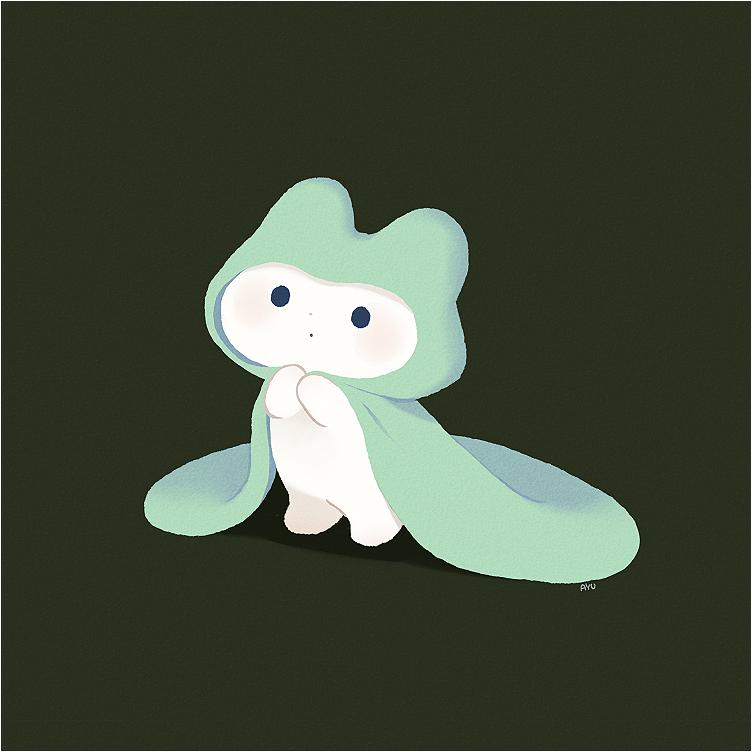 兔兔可爱插画,ayu日语