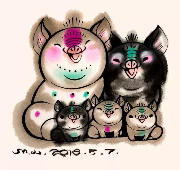 生肖猪邮票绘画设计图,生肖猪邮票有收藏价值吗