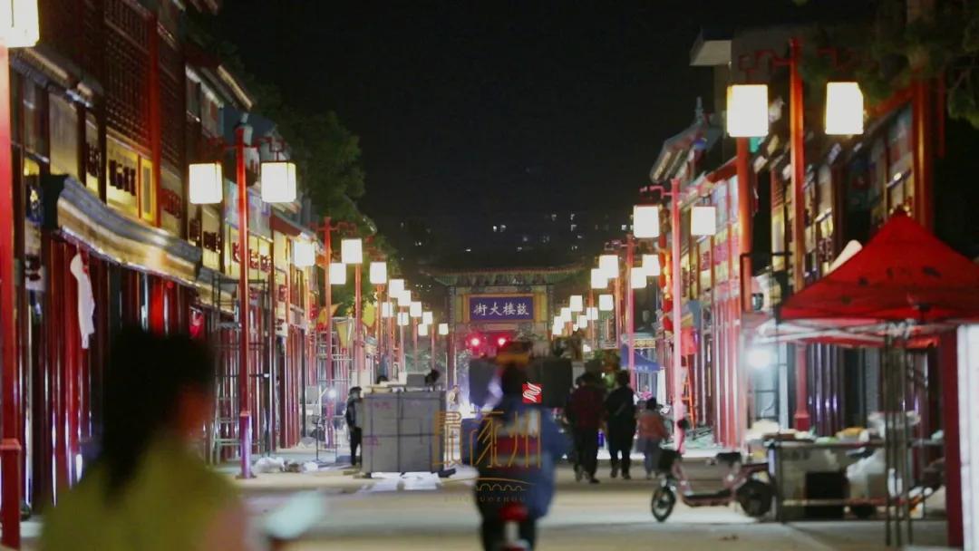 涿州城市航拍,涿州鼓楼大街街拍