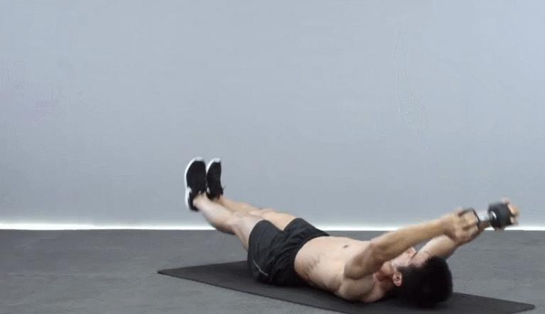 使用哑铃6个动作使你练遍全身,用一个哑铃锻炼全身10分钟