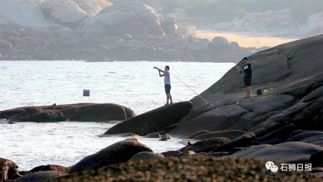 一片美丽的沙滩,石狮最美海滩