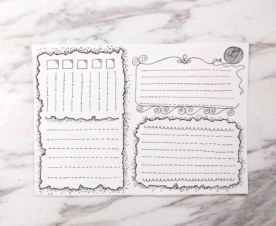 万能的手抄报模板二年级,万能的手抄报模板