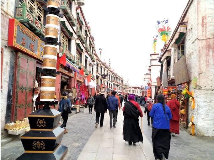 拉萨八廓街朝圣者街,拉萨八廓街街道