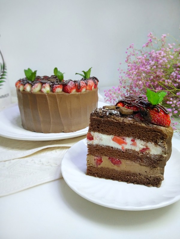 甘纳许蛋糕的家常做法,甘纳许巧克力奶油蛋糕的做法