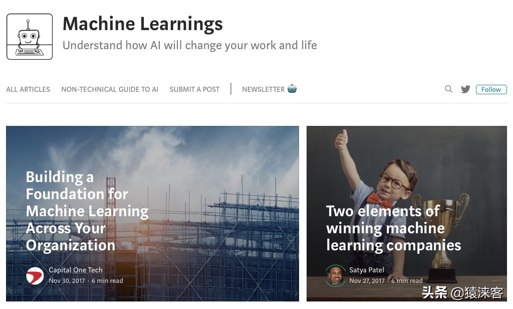 40个必读的AI/机器学习世界顶尖博客