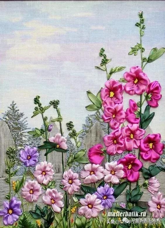 绣一朵花要多久,丝带绣的扭转绣针法