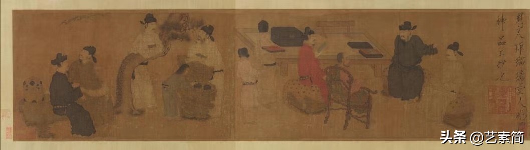 说不清的文化官司--《文苑图》与《琉璃堂人物图》是谁仿了谁?