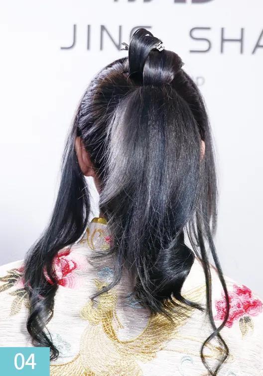 中式婚礼造型敬酒服,发量少的新娘敬酒服造型