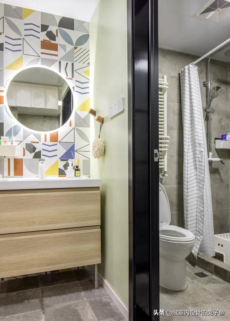 卫生间洗漱台马桶怎么布局,卫生间淋浴马桶洗漱台位置设计