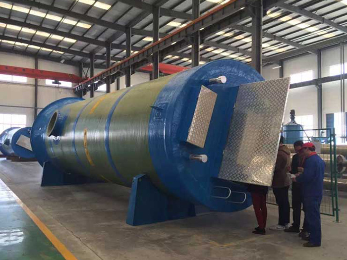 湖南地方玻璃钢一体化预制泵站,玻璃钢一体化预制泵站筒体