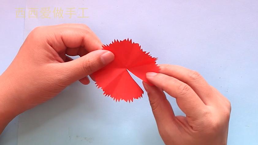 给老师的教师节康乃馨礼物贺卡,教师节贺卡康乃馨慢教程