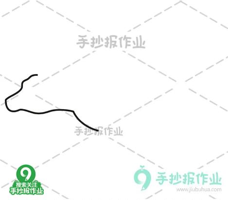 清明时节简笔画原创教程步骤,简笔画清明节牧童的画法