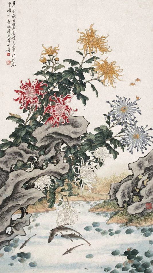 画菊名家菊花图集,画家画菊花作品欣赏