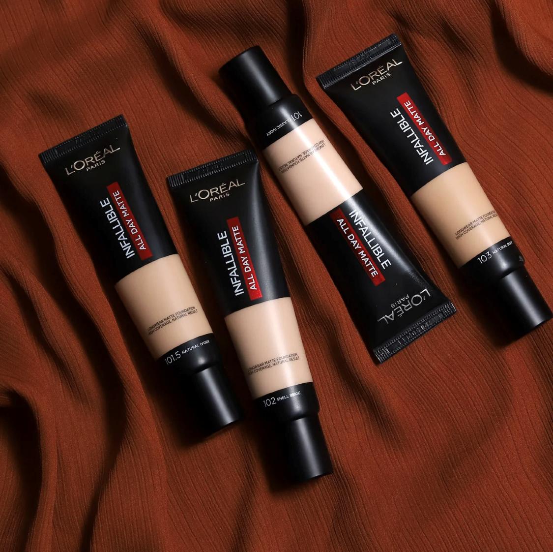 欧莱雅24小时粉底液与美宝莲气垫,美宝莲粉底液推荐网红