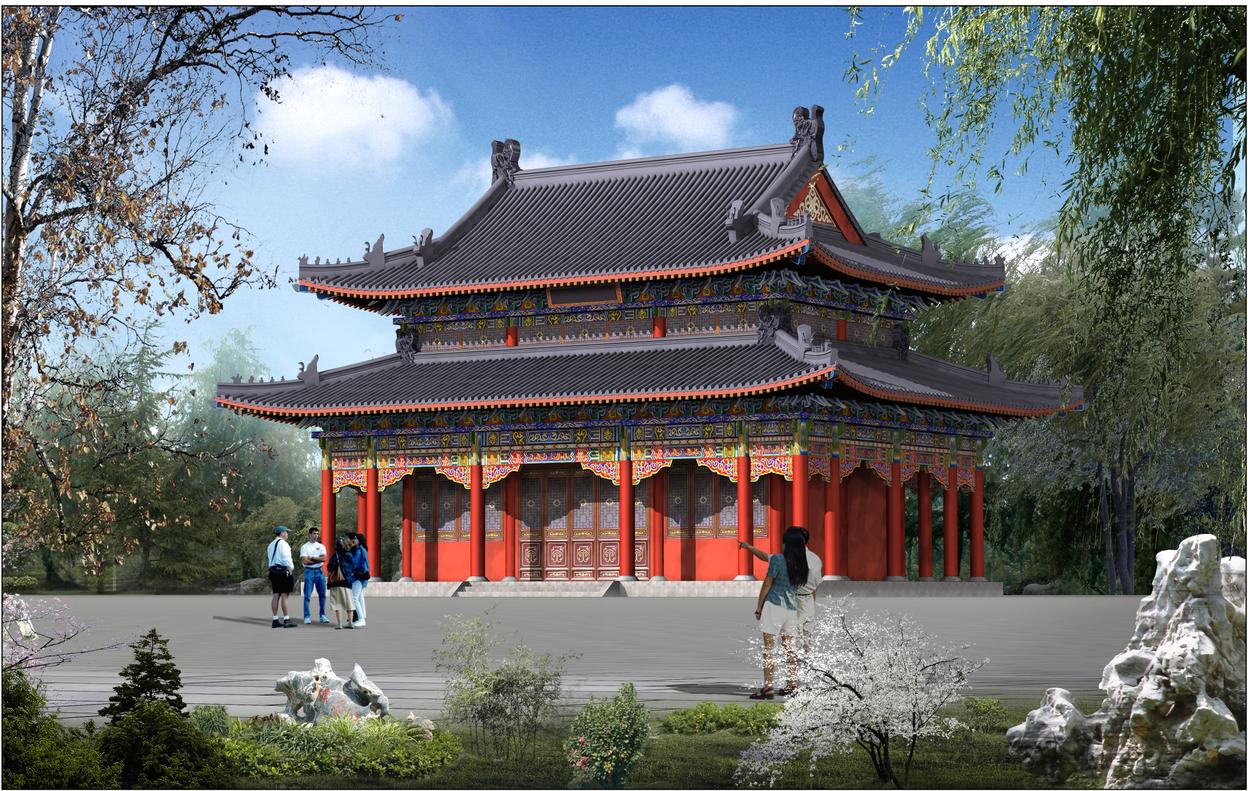 寺庙殿堂构造图片,寺院殿堂简介