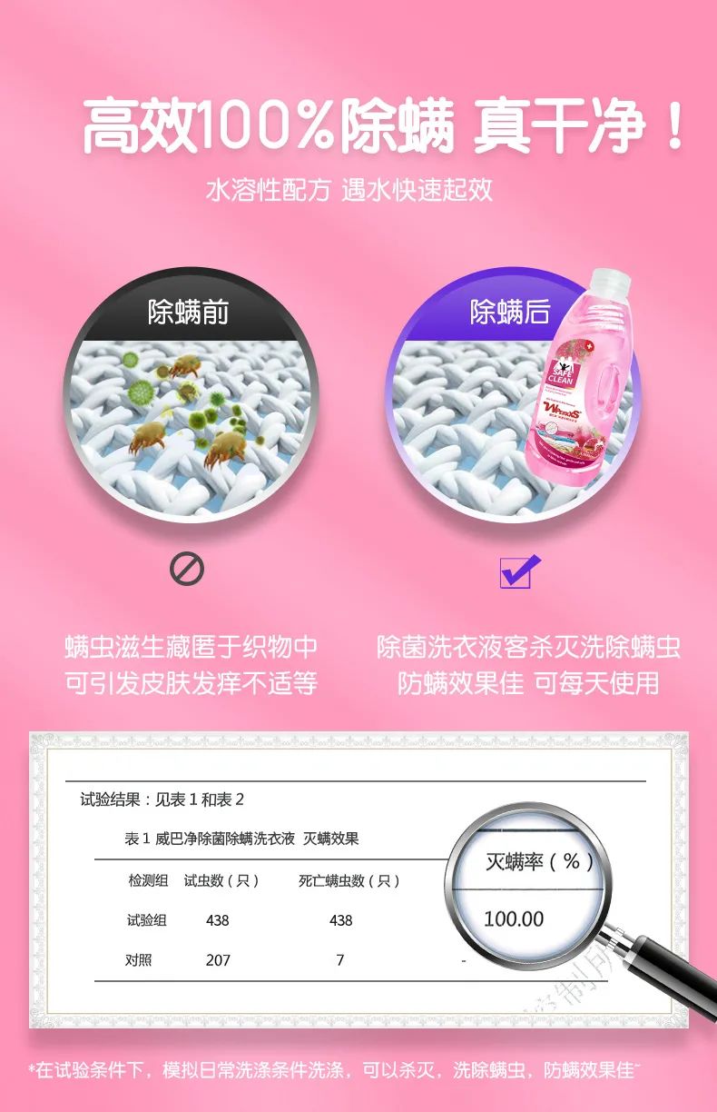 洗衣服≠洗干净，每晚百万只螨虫可能陪你和孩子一起睡