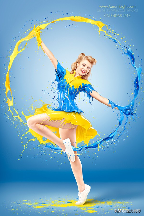 惊艳的牛奶挂历创意设计