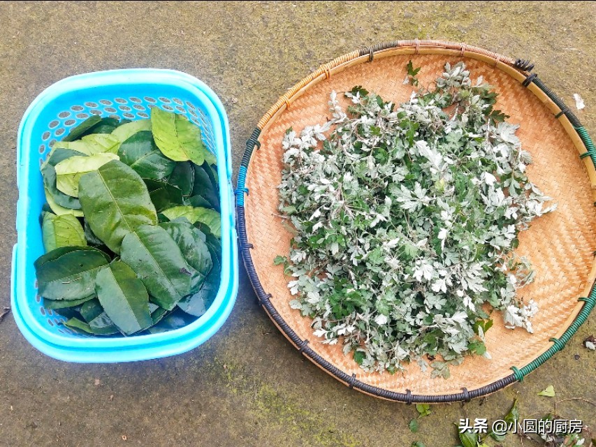 艾叶糯米糍粑简单做法,做艾叶糍粑的全过程