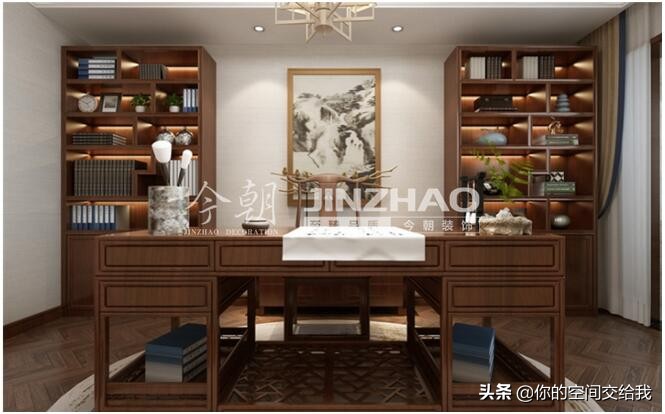 109平米新中式风格,房屋轻奢风格115平方