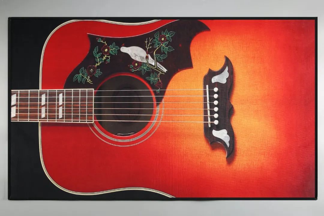 吉他圆形地毯,吉他款地毯