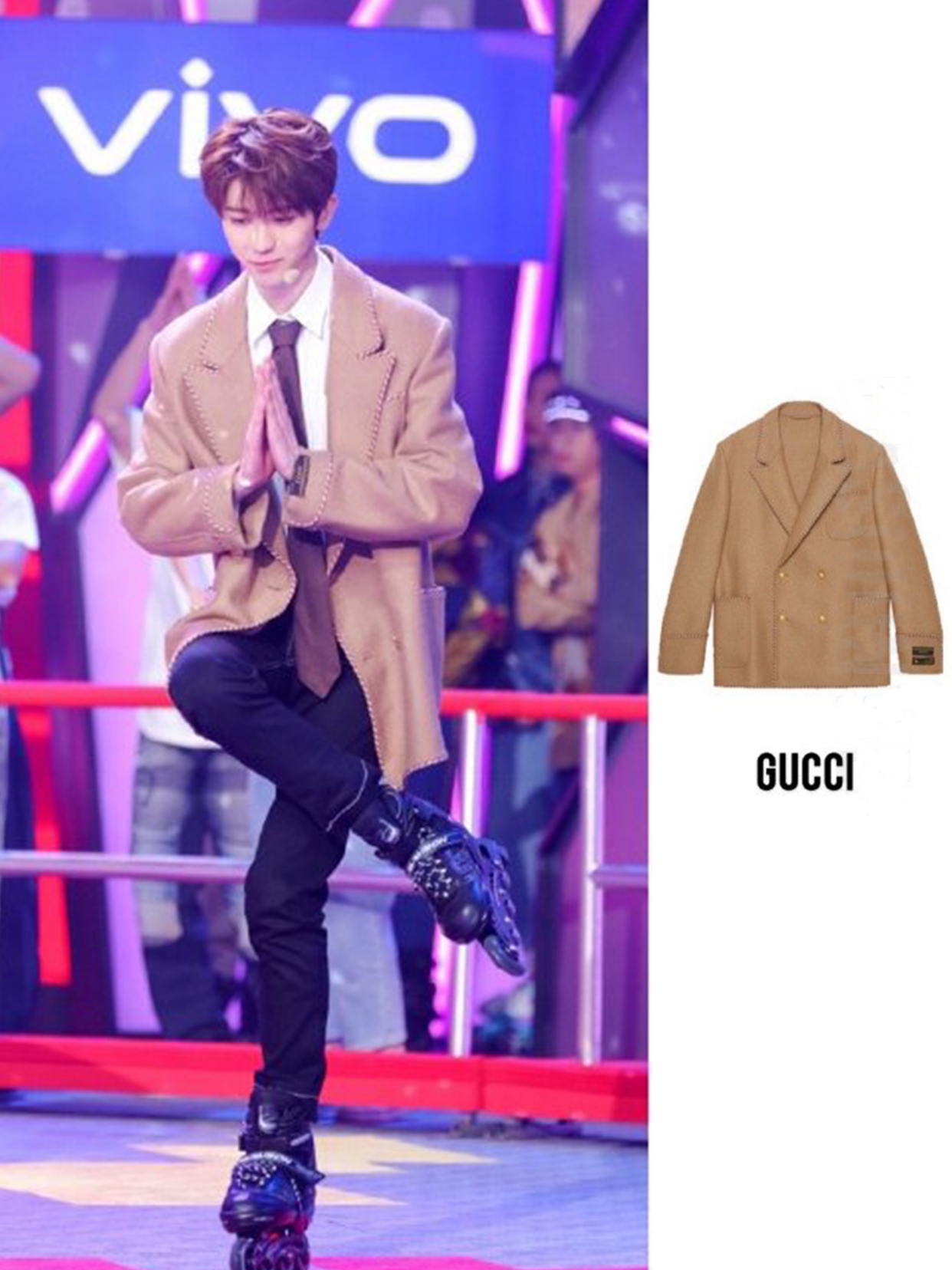 蔡徐坤黑红格子衣服金发造型照片,蔡徐坤黑红格子衣服造型照片