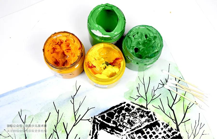 吹塑版画风景画儿童,吹塑版画教程新手入门10-12岁