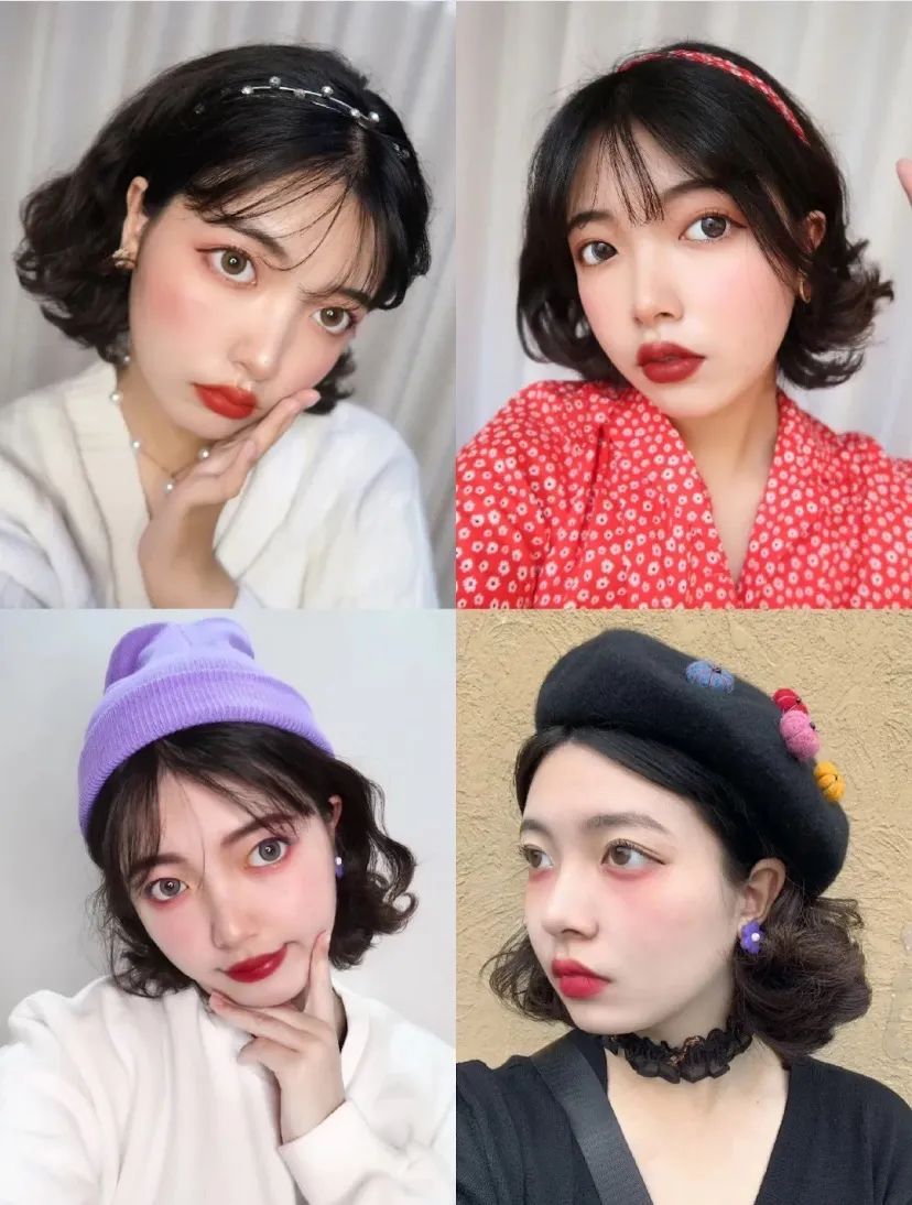 大圆脸型的女生适合剪短发,学生党剪短发适合大脸和长脸