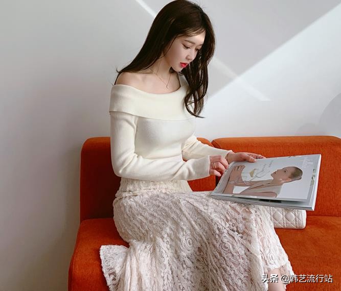 韩版穿搭女装高级感春,女装毛衣新款韩风搭配
