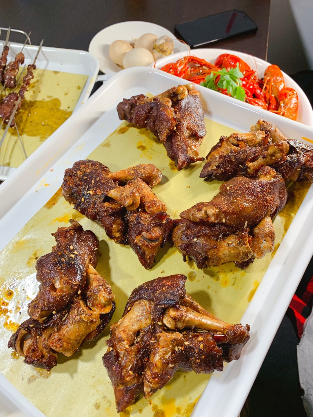 烤大虾烧烤,正宗烧烤店铁板烧鲫鱼