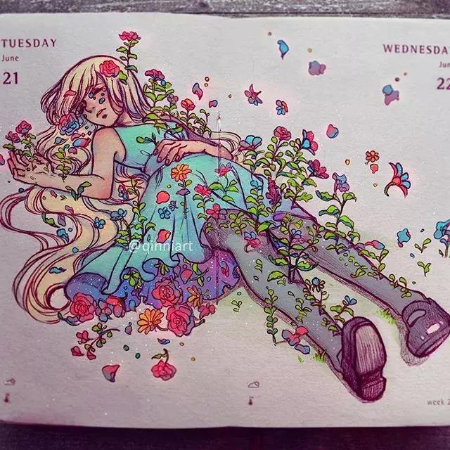 一个经历三次心脏手术，却依旧坚强，用水彩把伤痛化作星辰的女孩