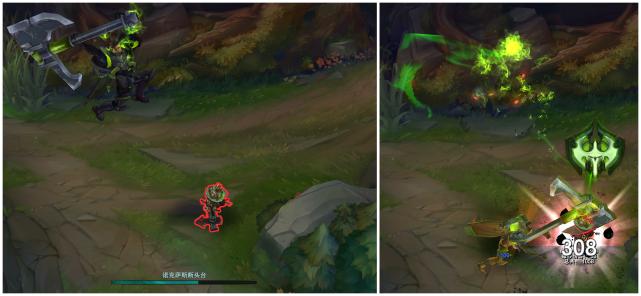 诺手狂狼连劈,诺手皮肤灌篮手感