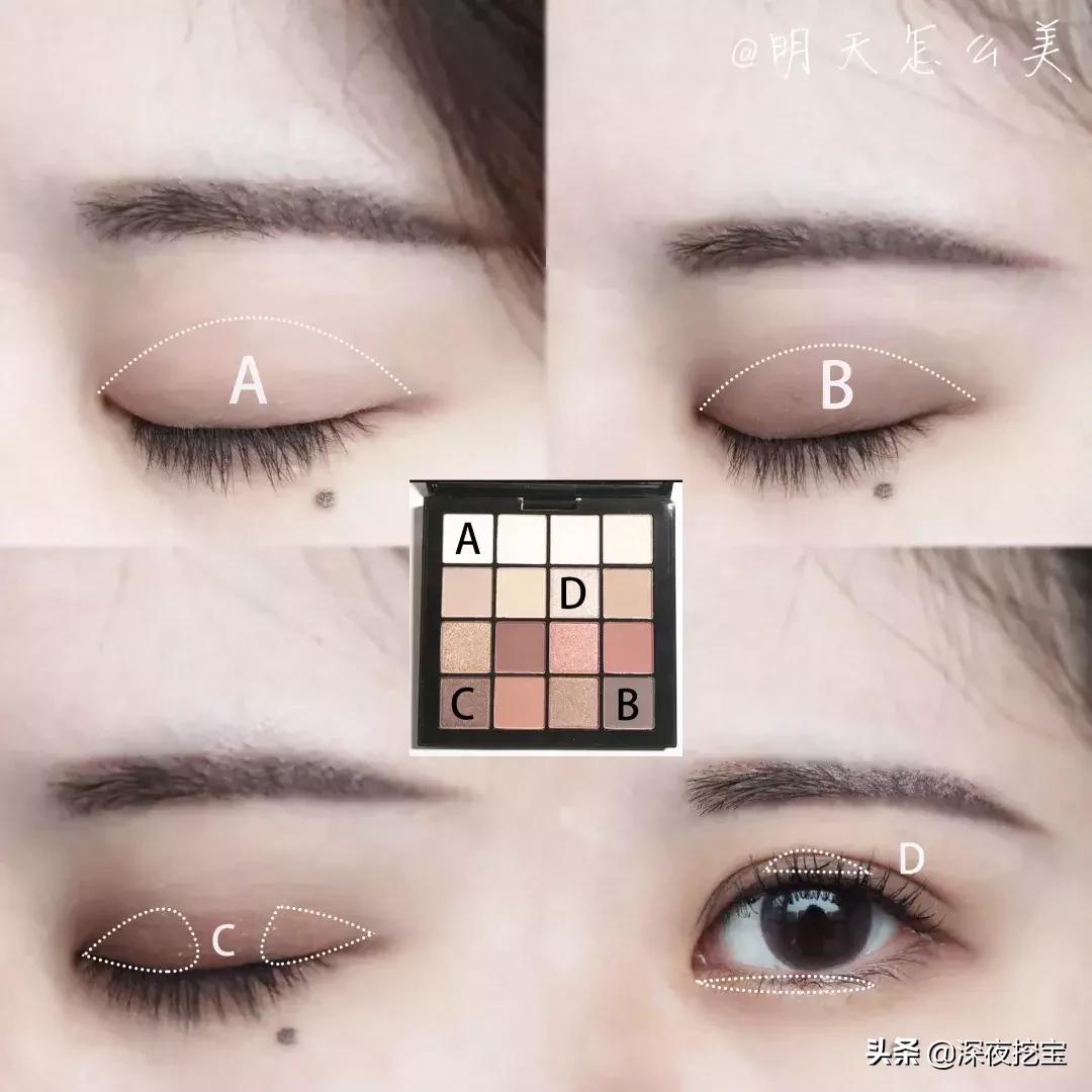 放大双眼大地色眼妆最火,大地色眼影教程初学者
