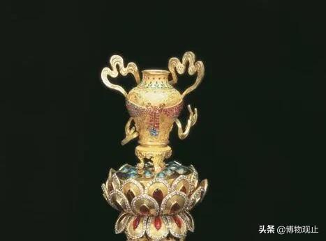 铜质藏传法器五股金刚,藏传佛教法宝图