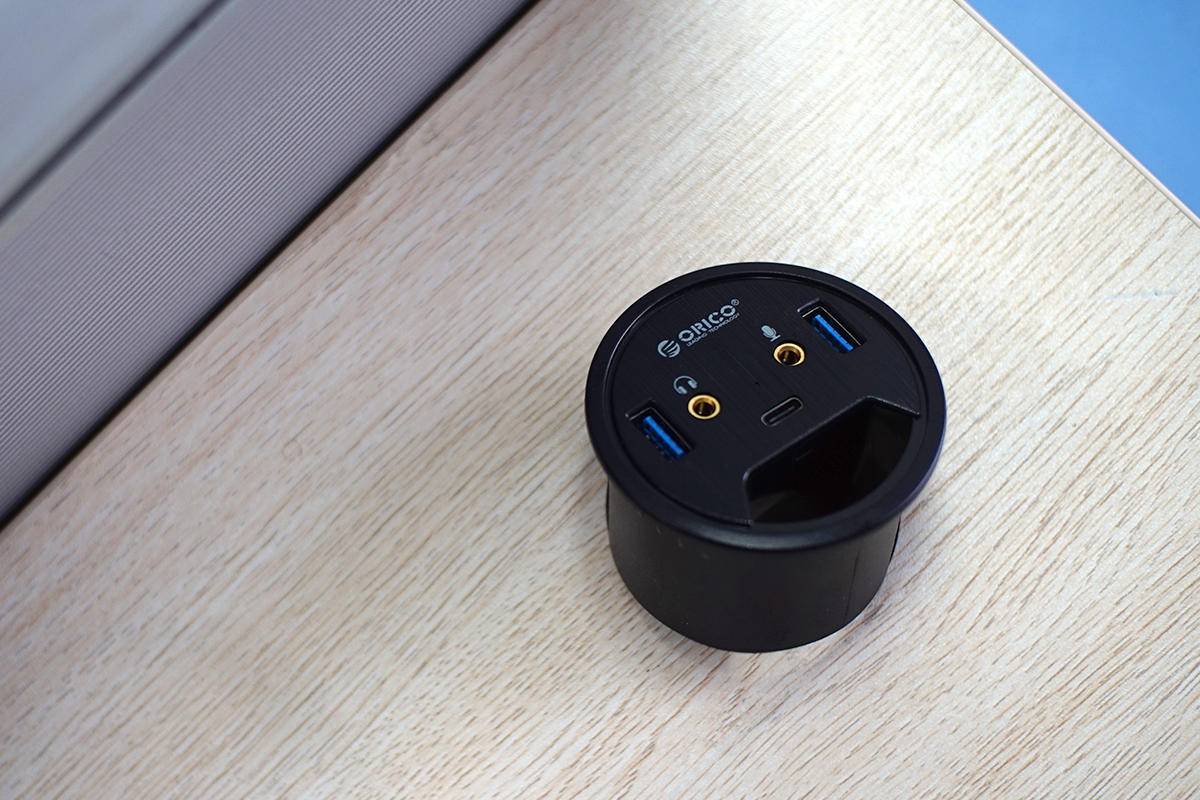 榨干桌洞最后的价值,ORICO桌洞式集线器上手体验
